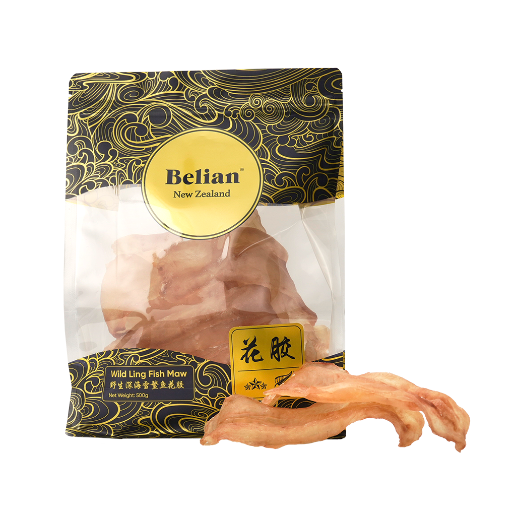 Belian®珍品新西兰花胶 - 原胶3星500克（7-10片） - PullmoonNZ