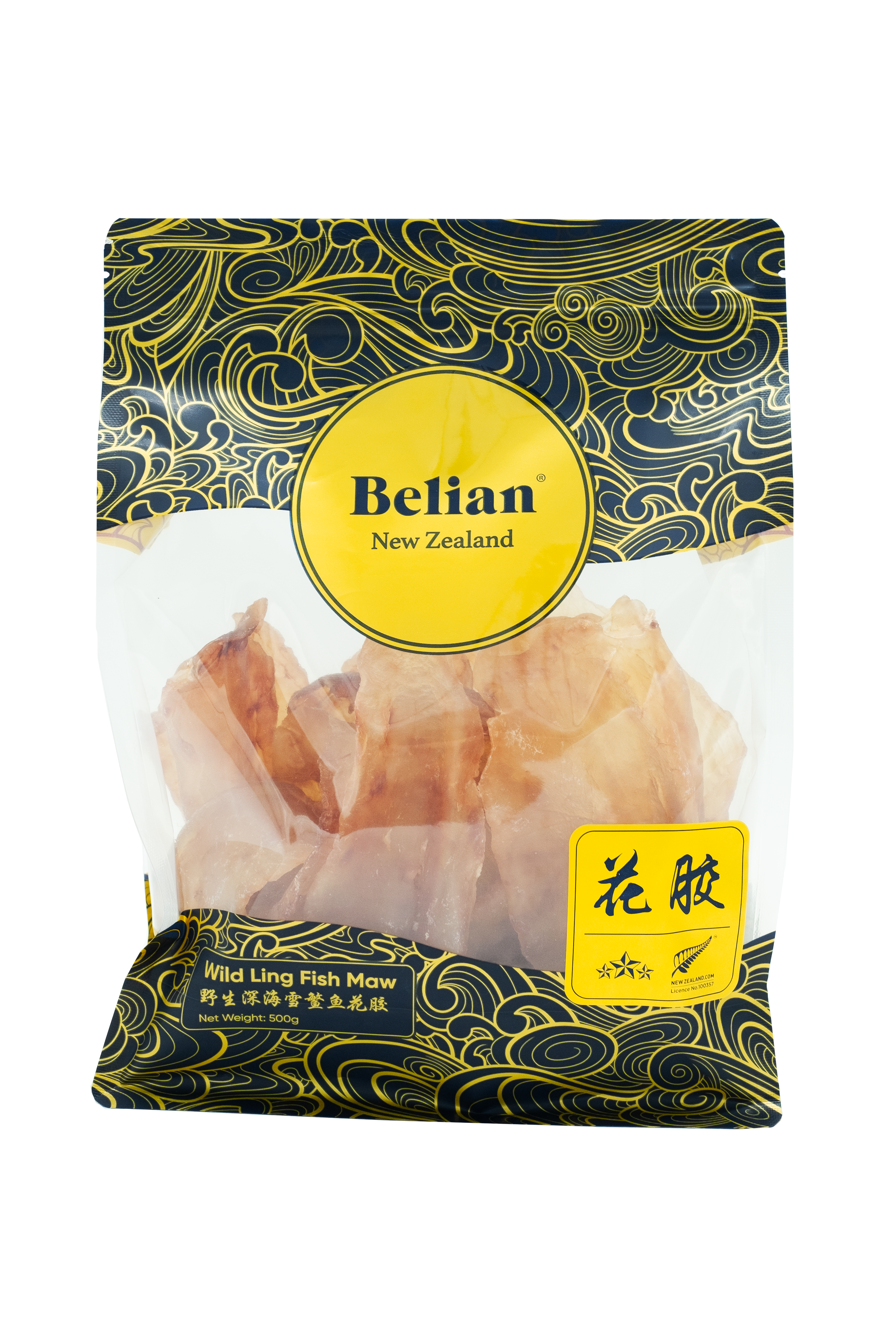 Belian® Luxury Grade Ling Fish Maw 3 Star (11-16pieces) 500g