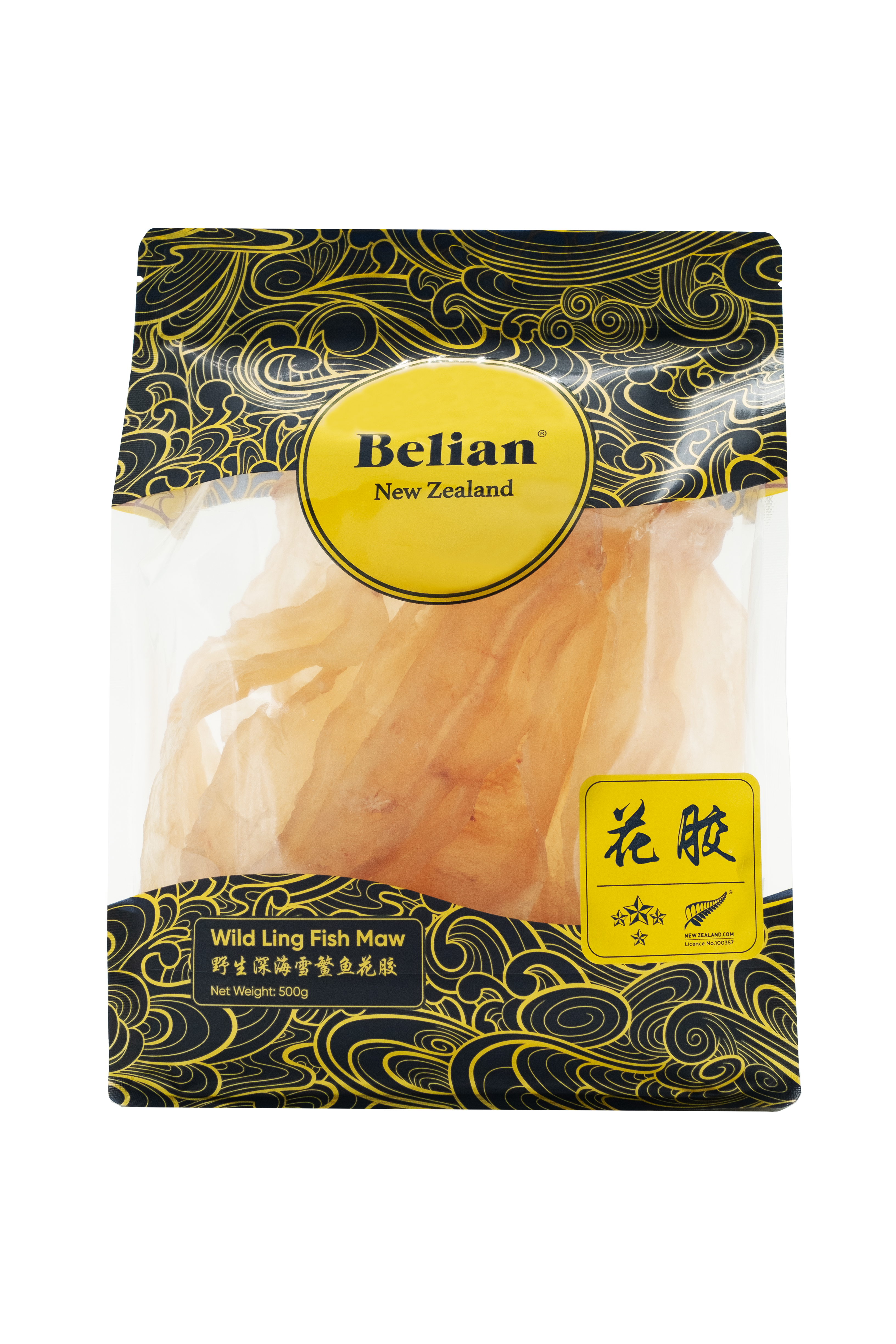 Belian® Luxury Grade Ling Fish Maw 4 Star (8-10pieces) 500g