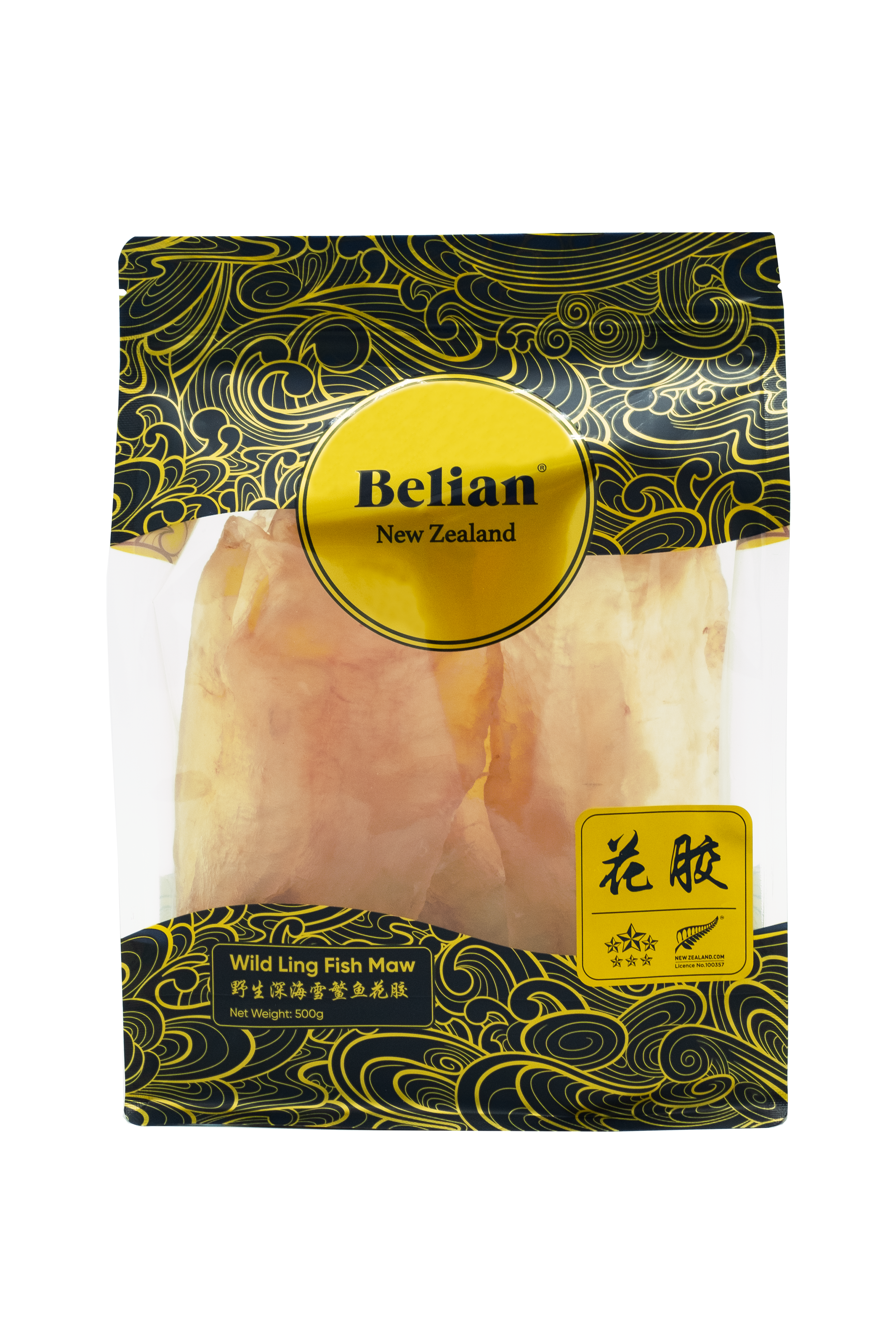 Belian® Treasure Grade Ling Fish Maw 6 Star (White) 500g